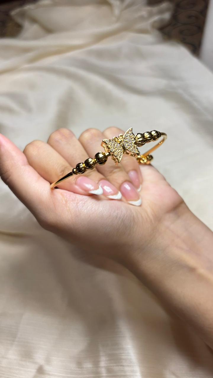 Butterfly Design Gold Bracelet