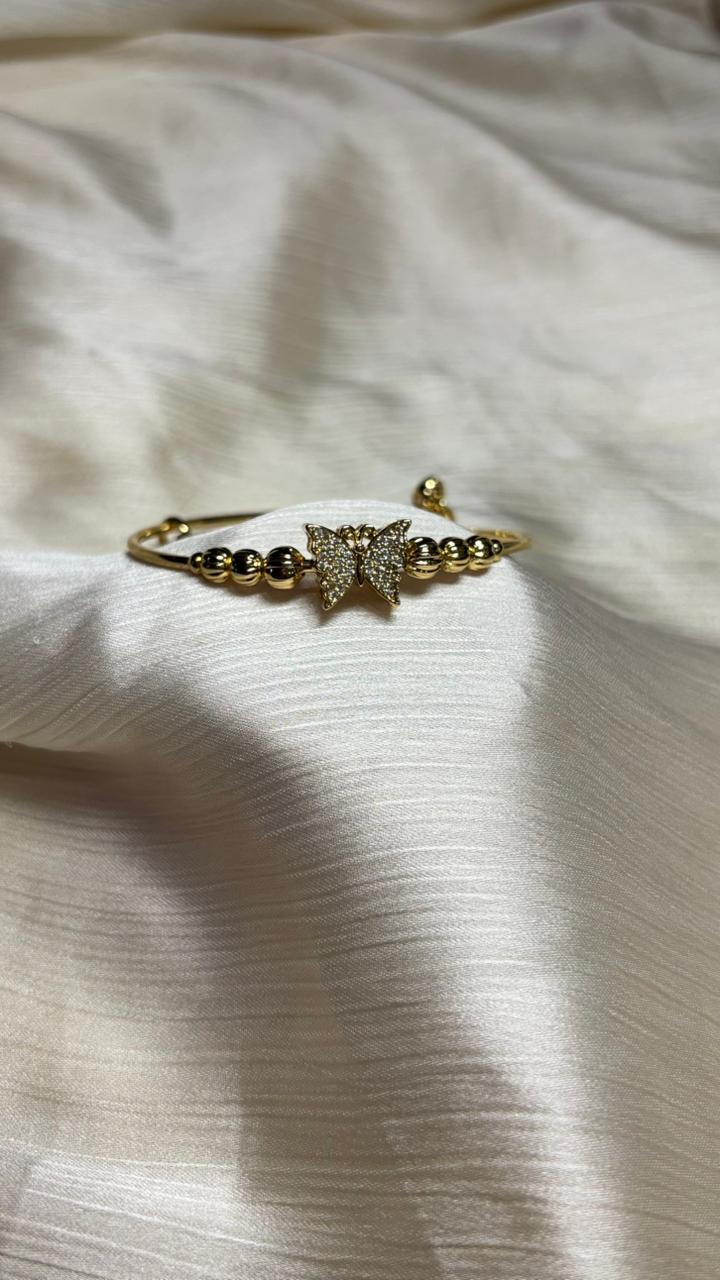 Butterfly Design Gold Bracelet