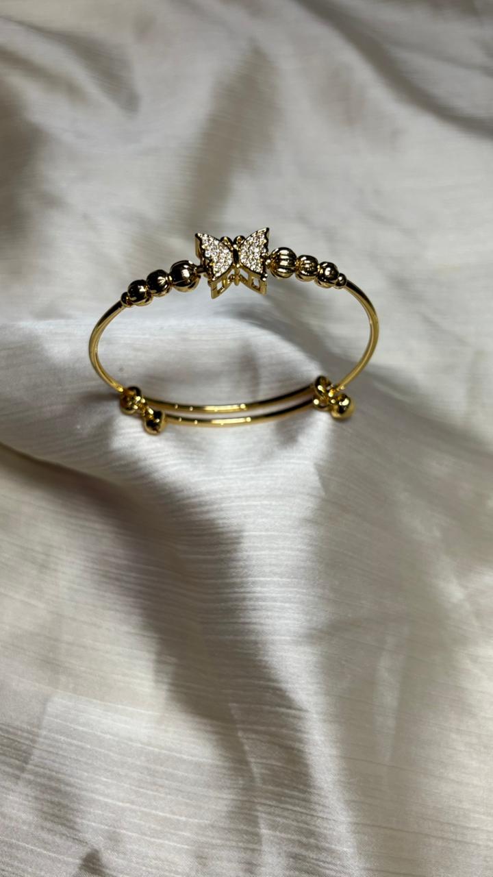 Butterfly Design Gold Bracelet