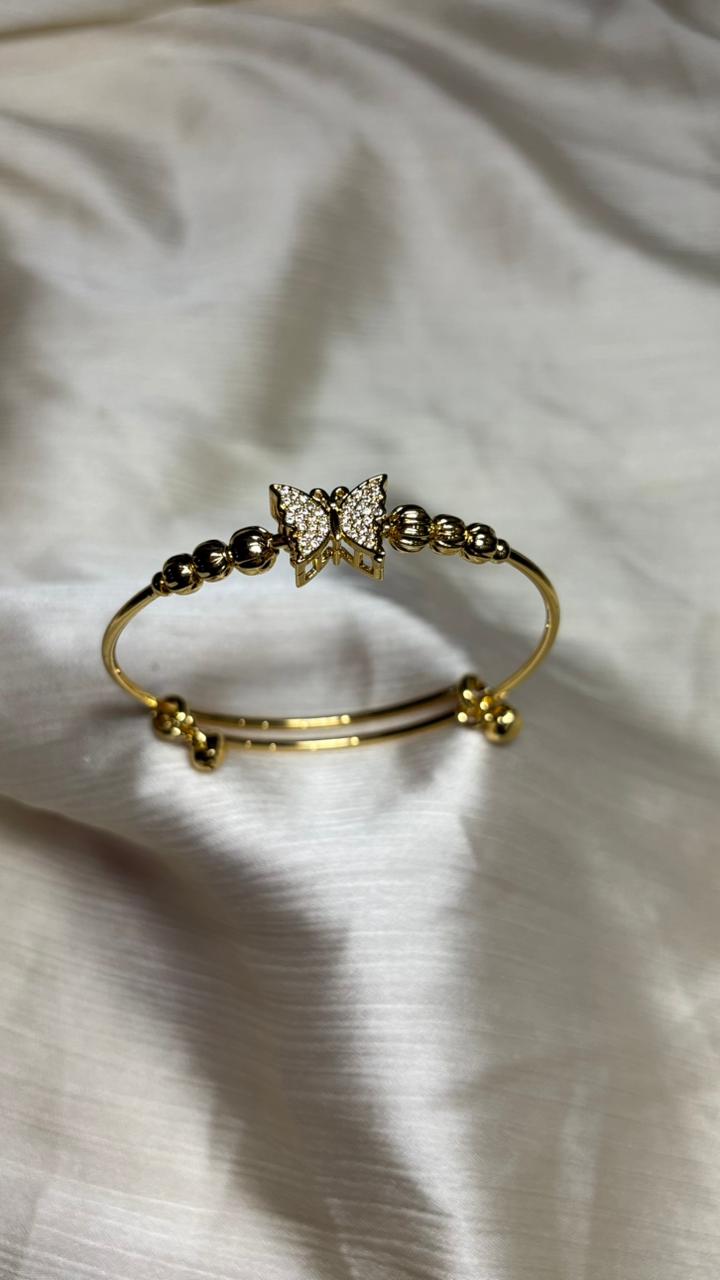 Butterfly Design Gold Bracelet
