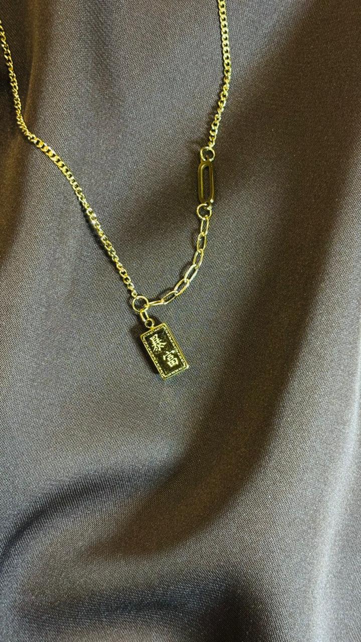 Elegant Gold Bar Pendant Necklace