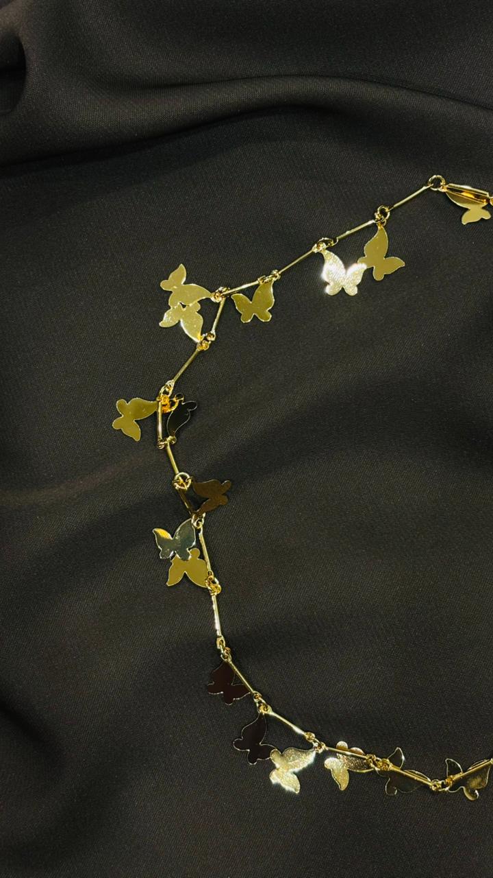 Butterfly Charm Gold Necklace
