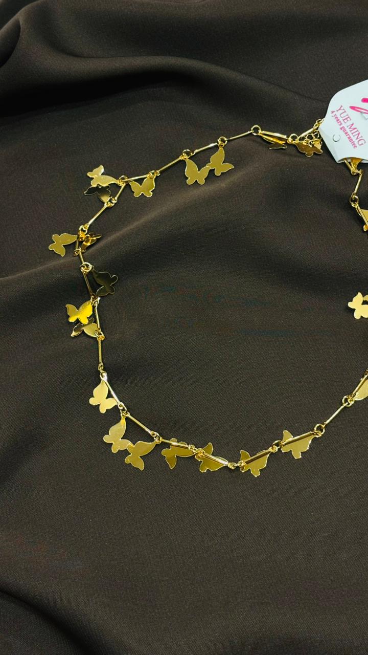 Butterfly Charm Gold Necklace