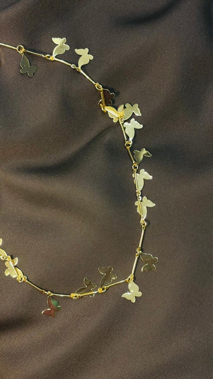 Butterfly Charm Gold Necklace