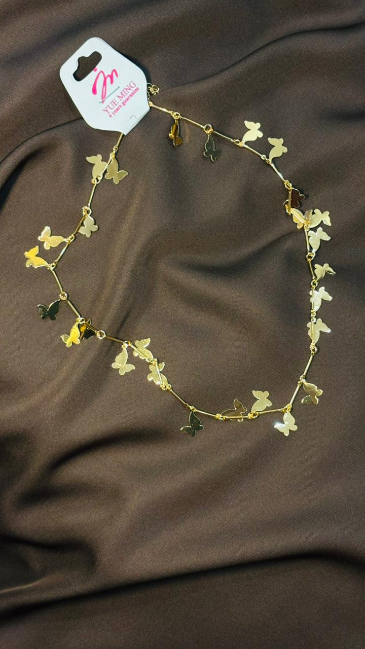 Butterfly Charm Gold Necklace