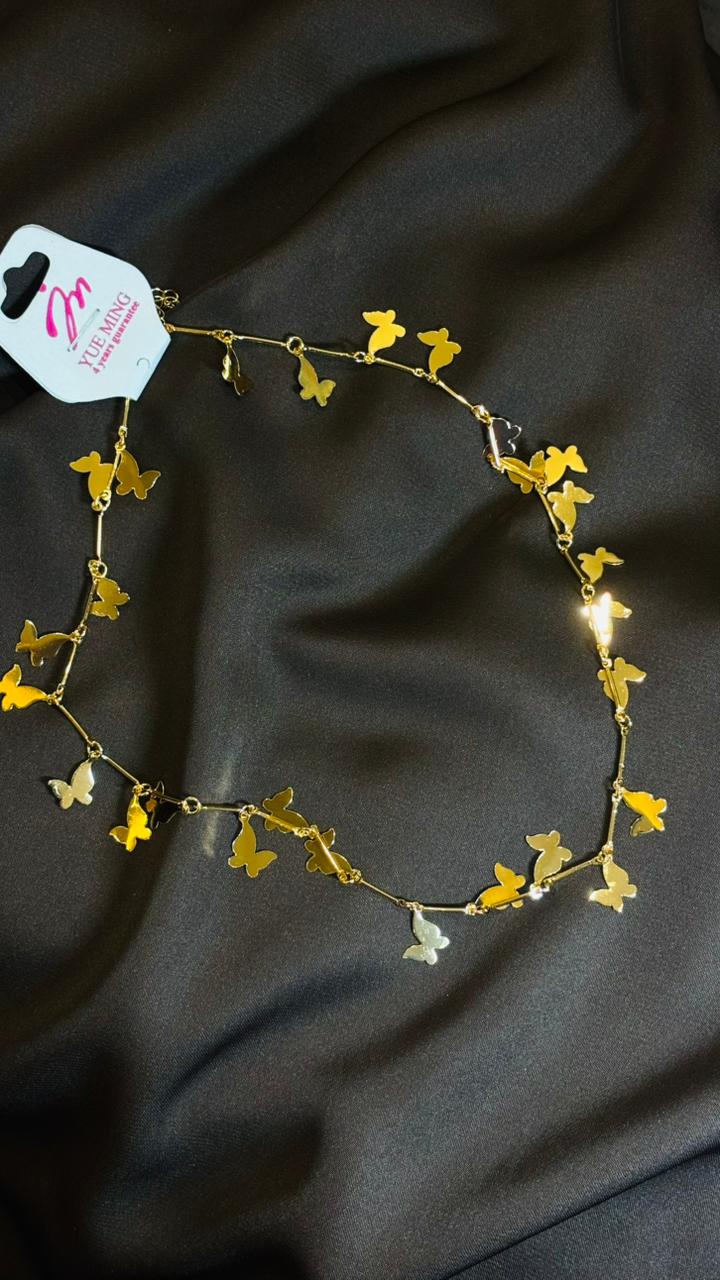 Butterfly Charm Gold Necklace