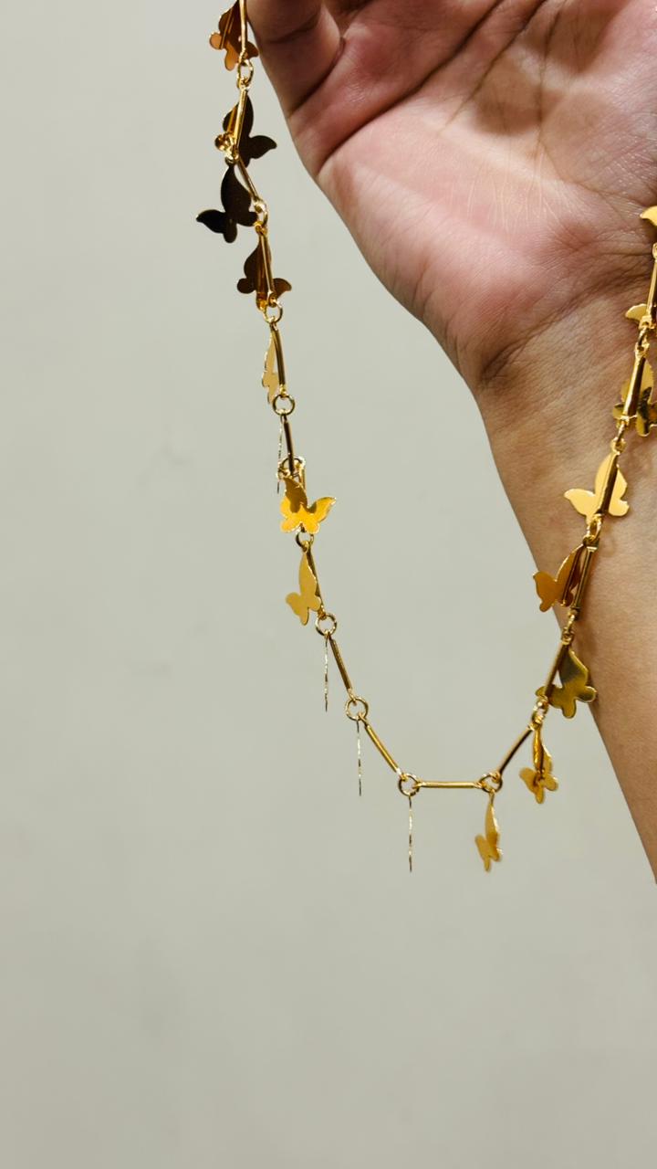 Butterfly Charm Gold Necklace