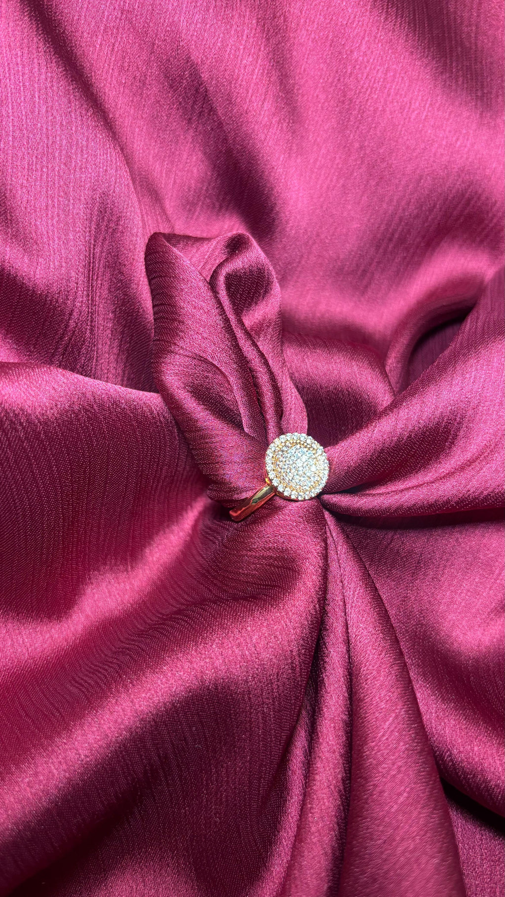 Golden Halo Cluster Ring