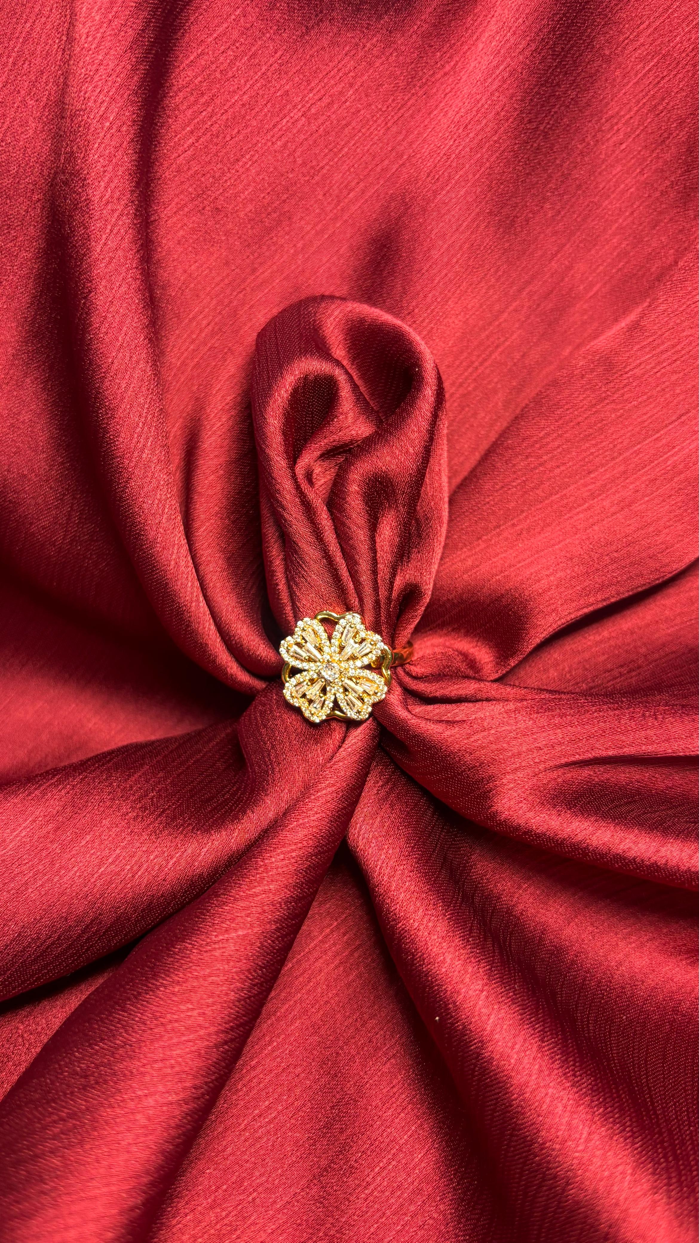 Floral Bloom Gold Ring – Grace in Every Detail