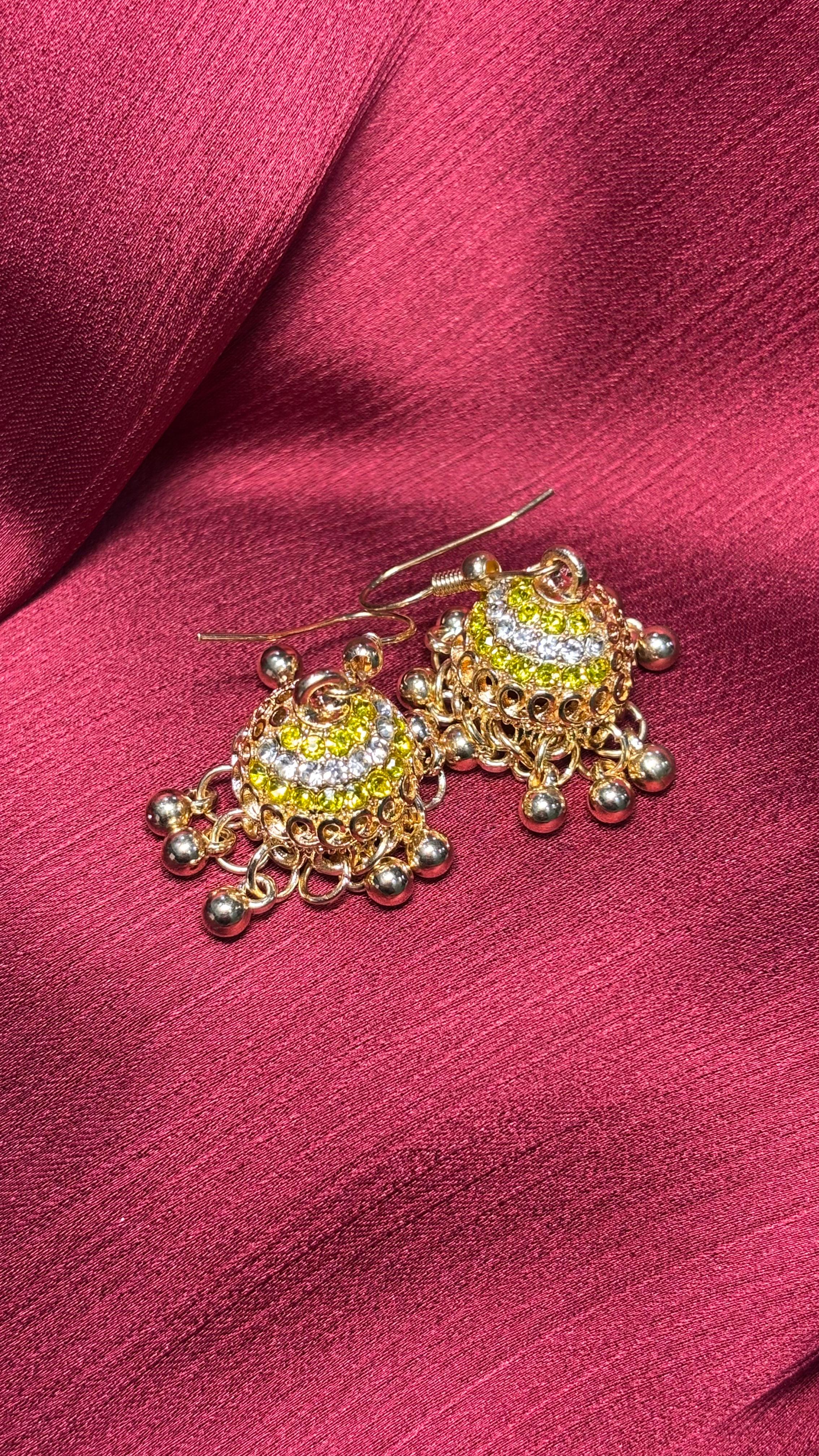 Traditional Gold-Plated Jhumka Earrings
